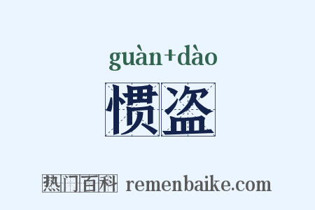 惯盗是什么意思的图片